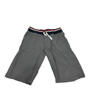 Tommy Hilfiger Boys XL Gray Cargo Shorts W/ Striped Elastic Waistband
